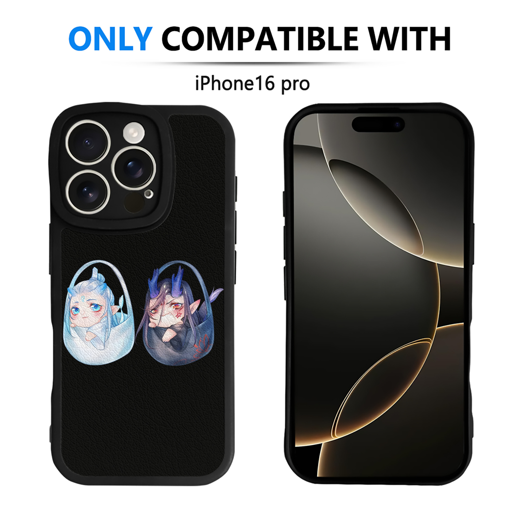 （画像用） Ne Zha 2 ナタ 魔童の大暴れ 【iPhone 16シリーズ対応】シリコンスマホケース（レザー調） 材質：シリコン